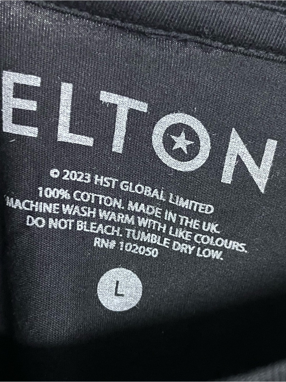 Elton‎ John Black Graphic Long-Sleeve Tee T-shirt Shirt - Picture 4 of 4